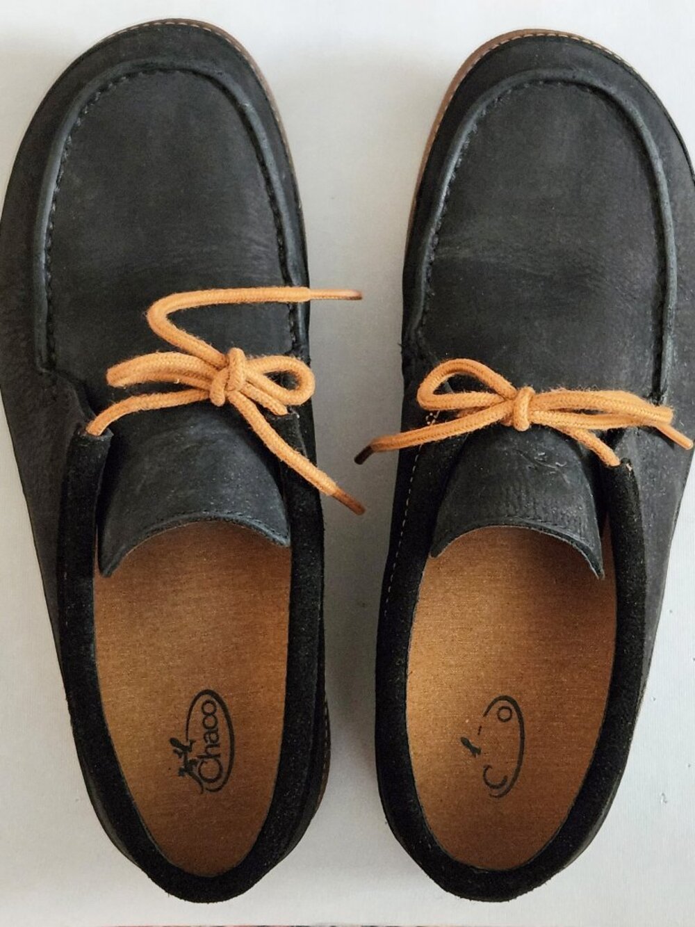 Chaco Pineland Black Leather Size 8.5 Shoes/Moccasins